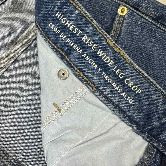 Universal Thread Crop Wide Leg Jeans β Misty Blue size 18W - Picture 4 of 16